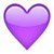 purple heart meaning in emoji